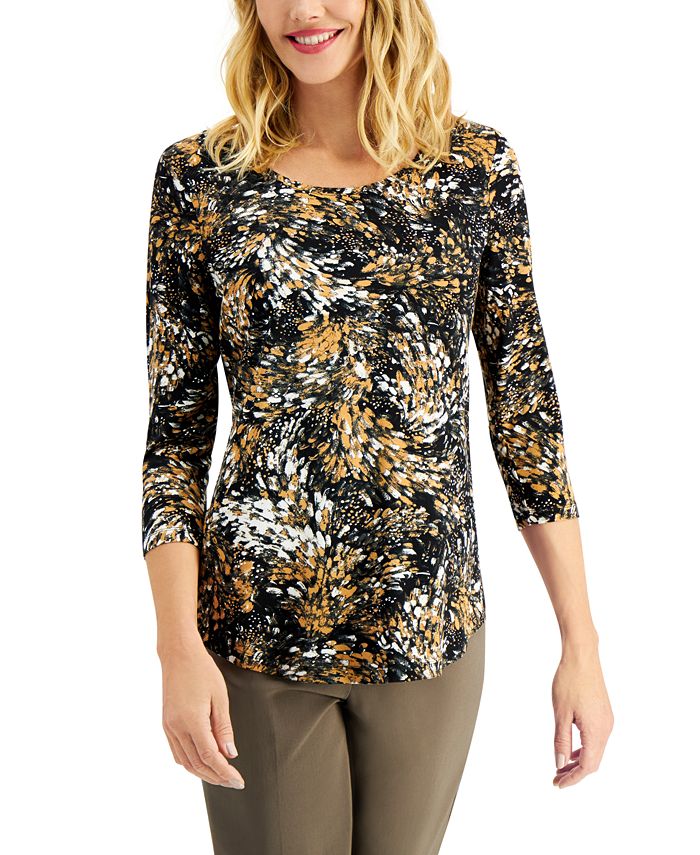 macy's jm collection petite tops