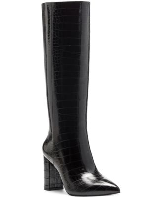 black thigh high boots macys