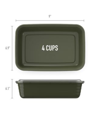 Food Prep 1-Compartment Food Storage Containers, Pack of 10