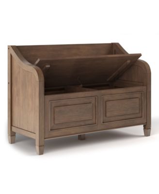 Connaught Solid Wood Entryway Storage Bench
