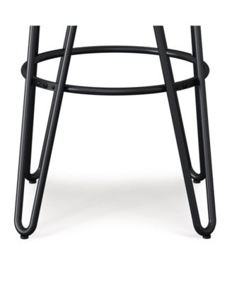Simeon 30" Metal Bar Stool with Wood Seat
