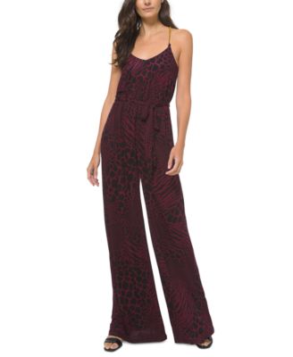 red dressy jumpsuit