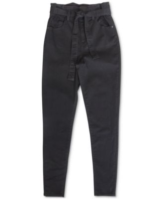 Almost Famous - Juniors' High Rise Tie-Waist Skinny Jeans