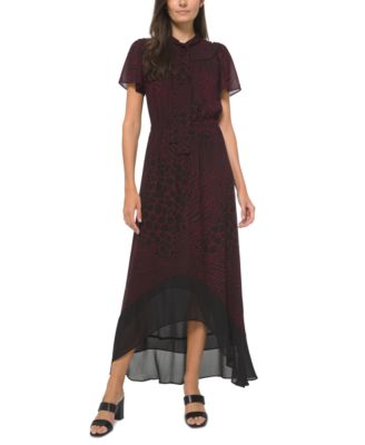 macys michael kors maxi dress