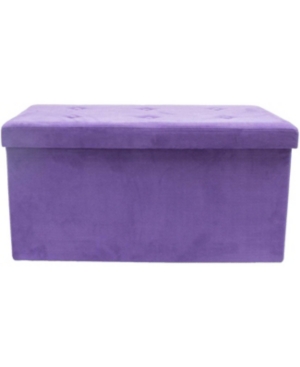 Sorbus Small Suede Foldable Storage Bench