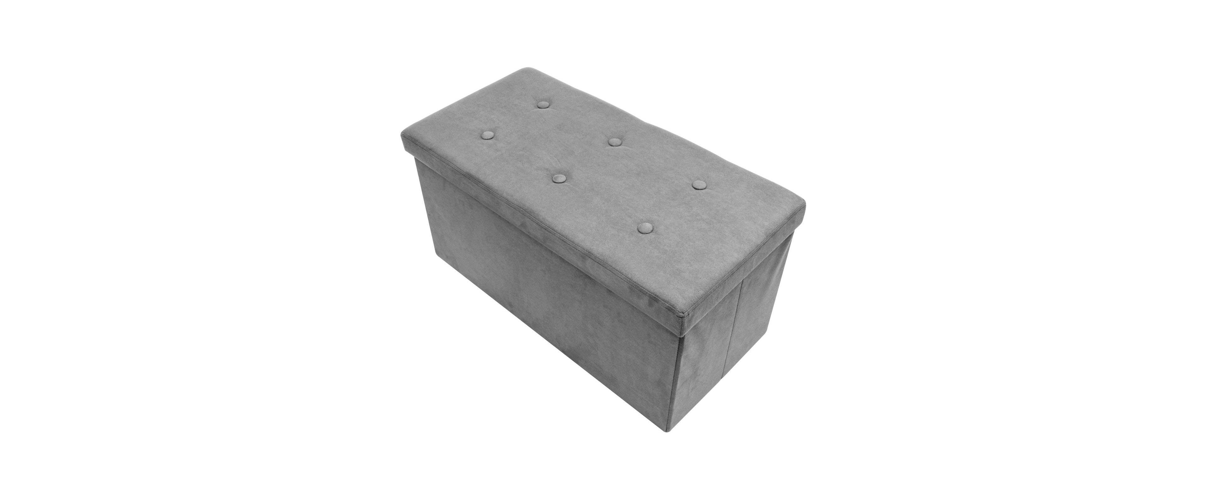 Suede Storage Bench