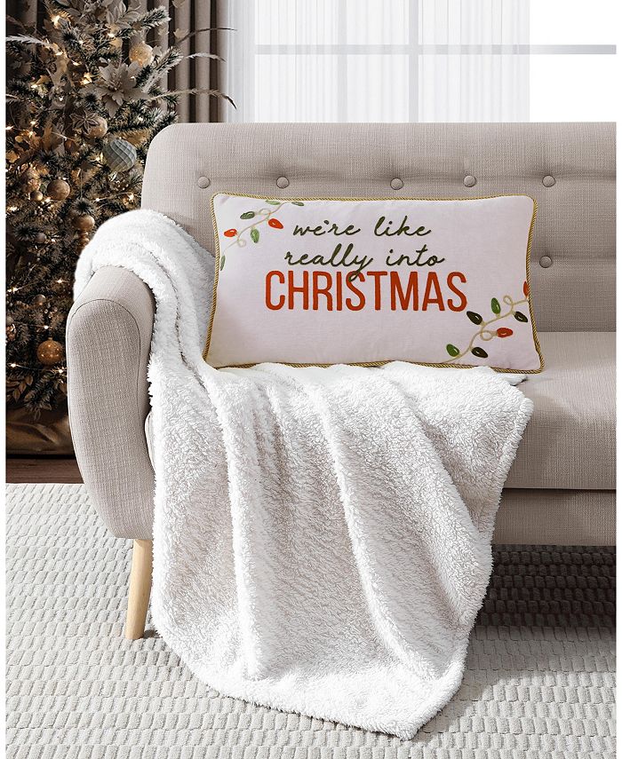 Macy's christmas store throw pillows