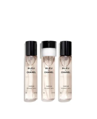CHANEL Men's 3-Pc. BLEU DE CHANEL Parfum Twist & Spray Refill Set - Macy's