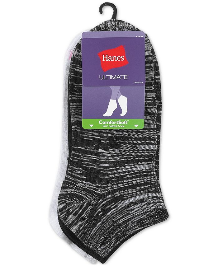 Hanes Women's 3Pk. Ultimate ComfortSoft® LowCut Socks Macy's