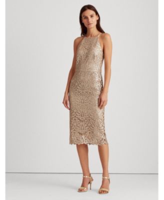 ralph lauren sequin lace dress