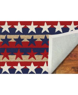 Frontporch Stars and Stripes Red 2'6" x 4' Outdoor Area Rug