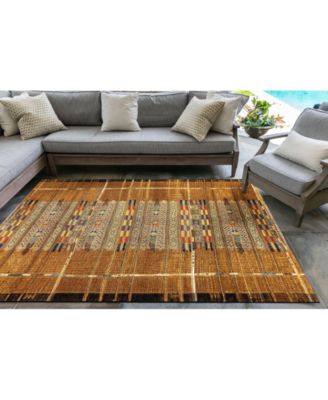 Liora Manne' Marina Tribal Stripe 6'6" x 9'4" Outdoor Area Rug