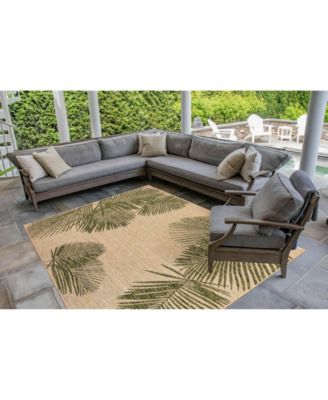 Carmel Palm 6'6" x 9'4" Outdoor Area Rug