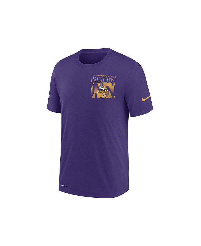 Nike Minnesota Viking Men's Dri-Fit Cotton Facility T-shirt - Macy's