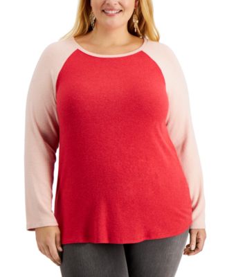 macy's last act plus size tops