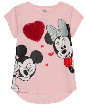 Disney Little Girls Minnie Mouse Heart T-Shirt
