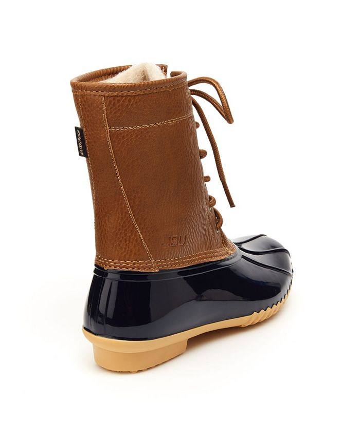 JBU Women's Betsy Ankle Boots - Water Resistant Pull-On Casual Boots With Memory Foam, Low Heel, All Terra Traction 4 thumbnail image