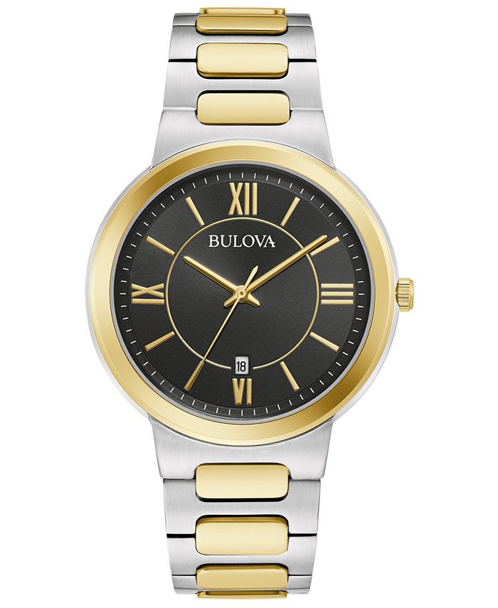 Bulova - Men's Two-Tone Stainless Steel Bracelet Watch 41mm