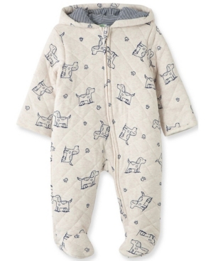 image of Little Me Baby Girl Puppies Quilted Pram