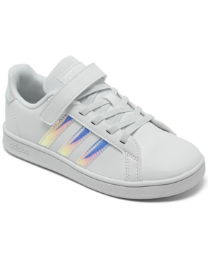 image of adidas Little Girls Grand Court Stay-Put Casual Sneakers from Finish Line