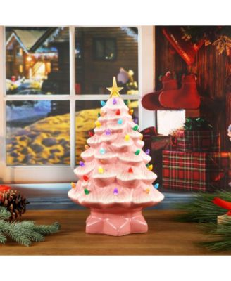 Lit Nostalgic Christmas Tree 14"