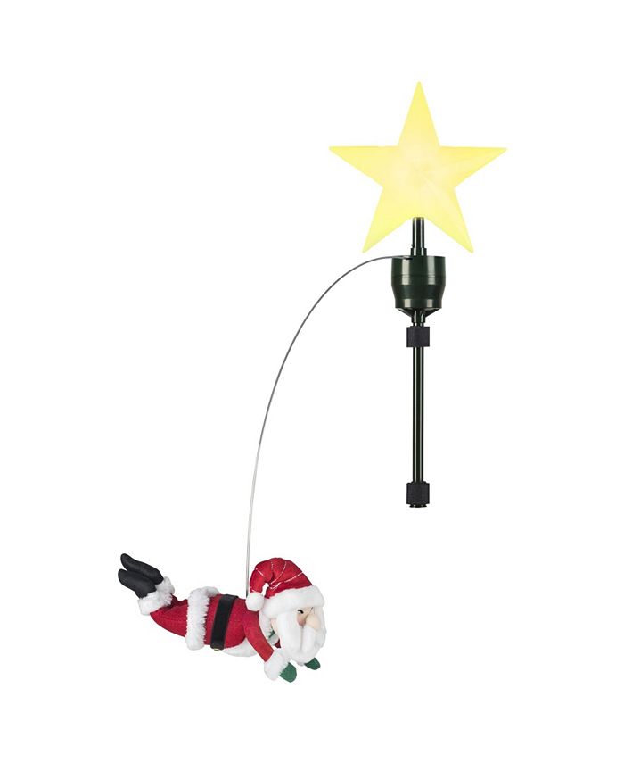 Mr. Christmas Animated Tree Topper- Flying Santa - Macy's