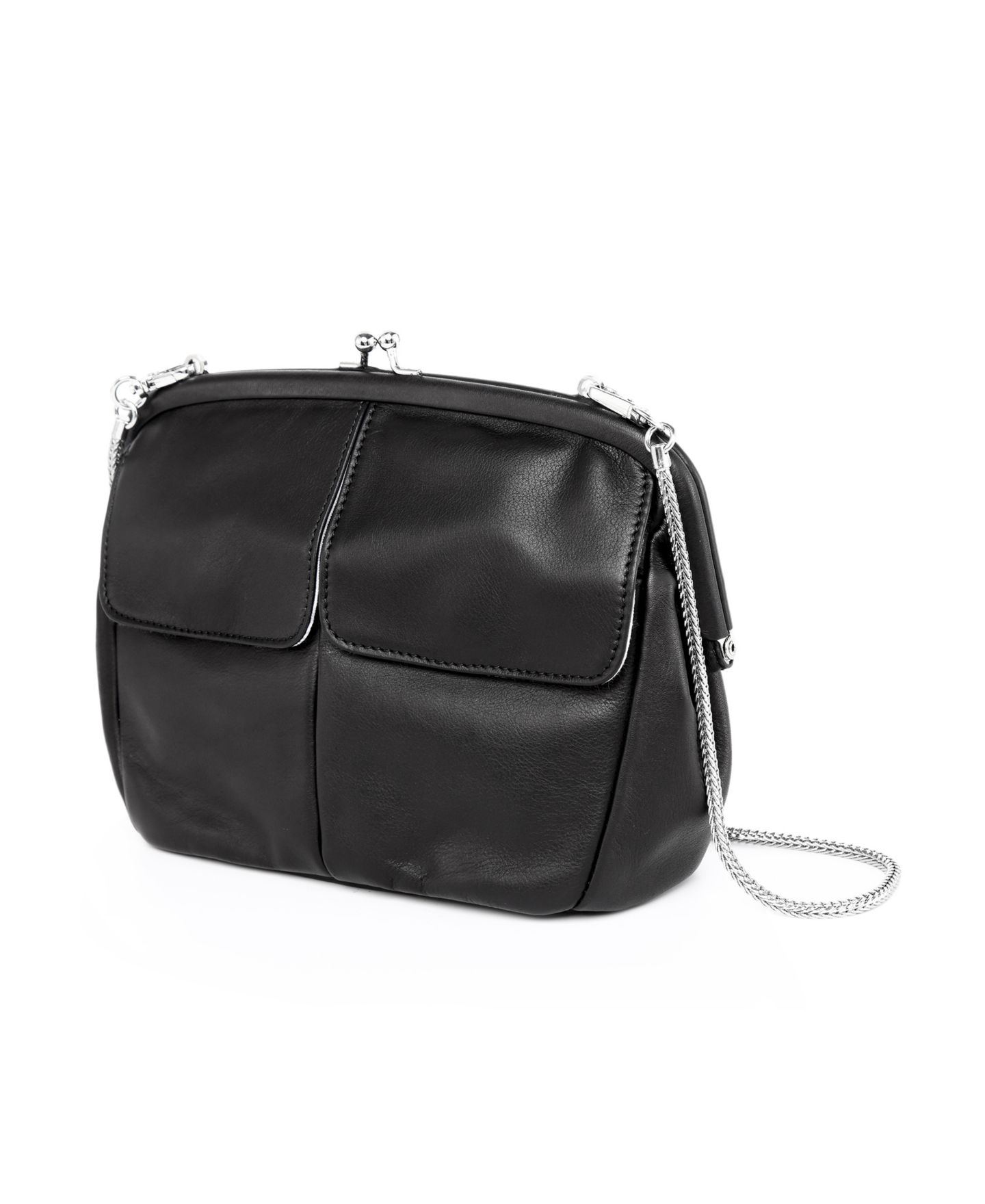 Женская сумка OLD TREND Genuine Leather Pac Shell Crossbody, цвет: Чёрный — фото 6