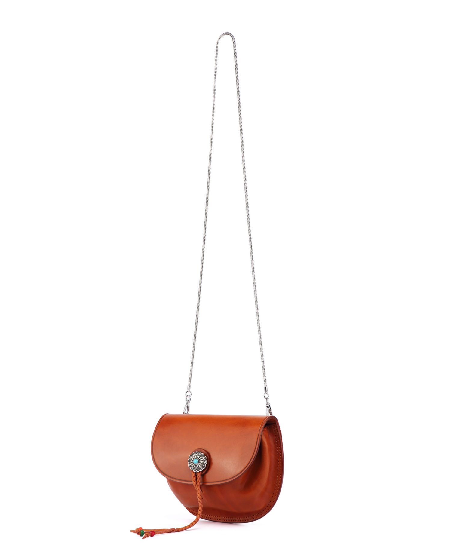 Women's Genuine Leather Garden Peony Crossbody