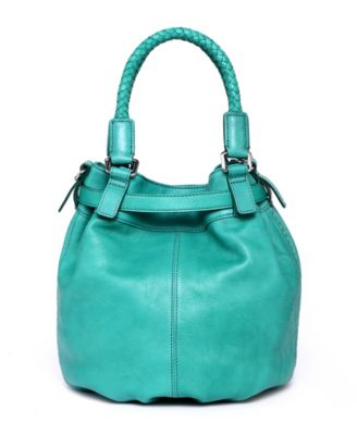 Women's Genuine Leather Pumpkin Bucket Bag