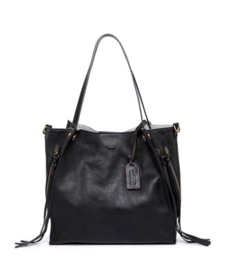 Daisy Large Leather Crossbody Tote Bag