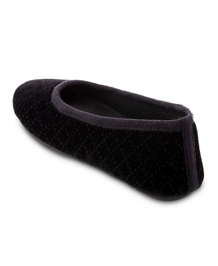 Isotoner Signature Women's Velour Sabrine Ballerina Macy's