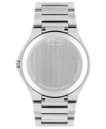 Movado - Men's Swiss SE Stainless Steel Bracelet Watch 41mm