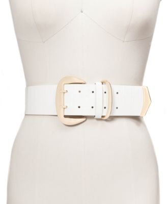 INC International Concepts - Wide Stretch Croc-Embossed Belt