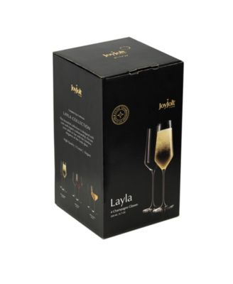 Layla Champagne Glasses, Set of 4