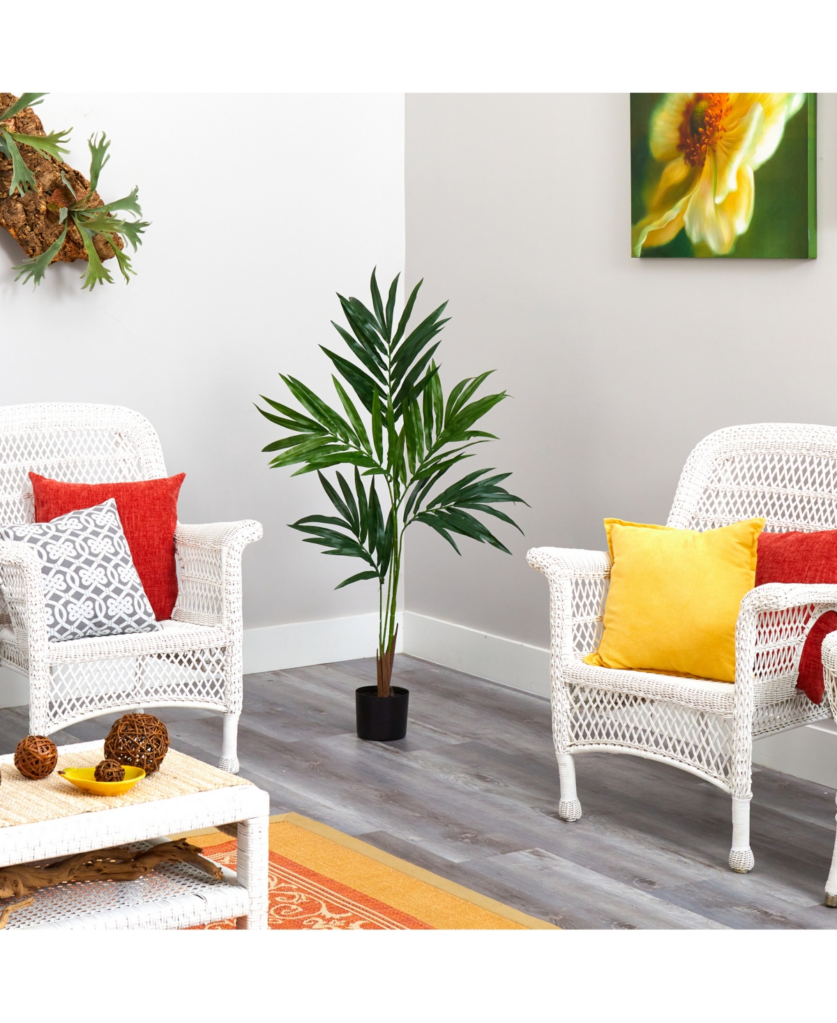 Nearly Natural Kentia Artificial Palm Tree In Green