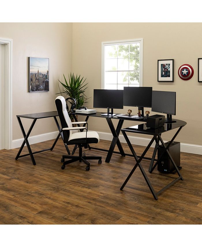 Walker Edison X Frame Command Center Gaming Desk Station Macy's