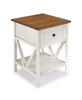 Walker Edison 19" 1 Drawer Wood Side Table - Macy's