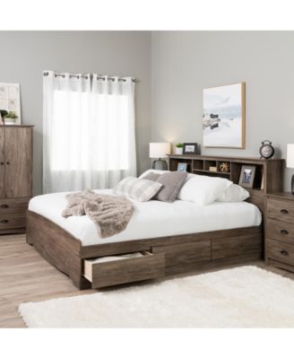 Prepac King Mate's Platform Storage Bed with 6 Drawers