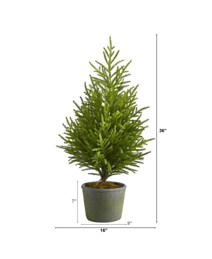 Nearly Natural Norfolk Island Pine "Natural Look" Artificial Tree in