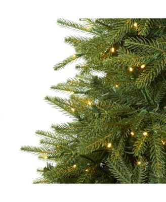 Vancouver Fir "Natural Look" Artificial Christmas Tree with 500 Clear LED Lights and 2542 Bendable Branches