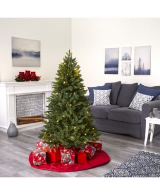 New Hampshire Fir Artificial Christmas Tree with 150 LED Lights