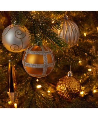 Holiday Shatterproof, 52 Count Christmas Tree Ornament Box Set