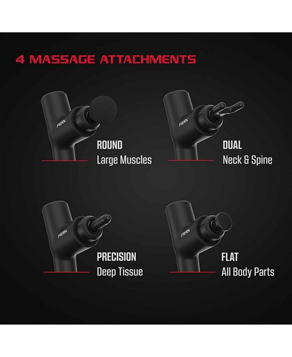 Tzumi FitRx Muscle Massage Gun Handheld Therapeutic Percussion