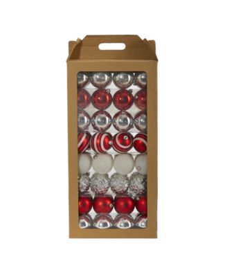 Holiday Shatterproof, 64 Count Christmas Tree Ornament Set
