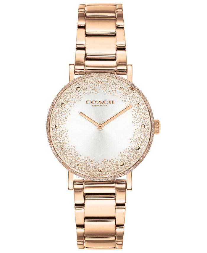 COACH - Women's Perry Rose Gold-Tone Bracelet Watch 28mm