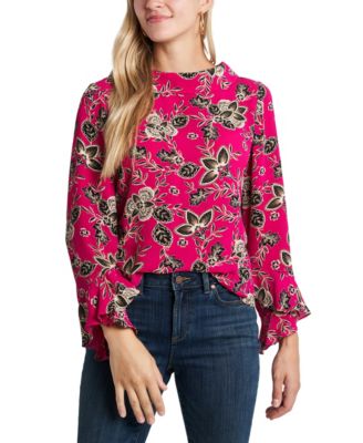 vince camuto flutter cuff blouse