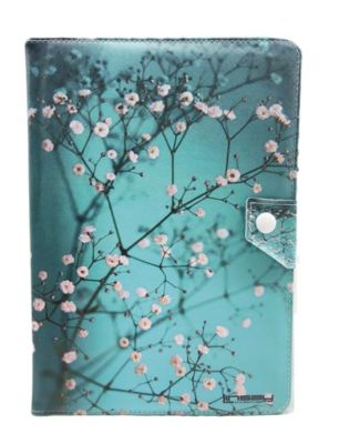 New 10.1" Tablet Octa Core 128GB Bundle with Spring Flowers Case Newest Android 14