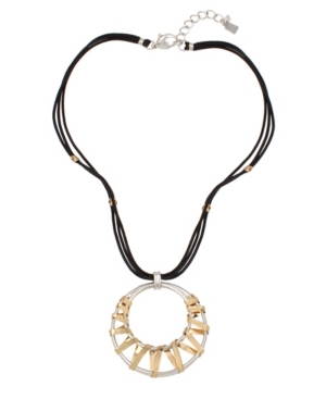 image of Robert Lee Morris Soho Geometric Wrapped Pendant Necklace