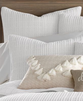 Home Mills Waffle 2-Pc. Sham Set, European