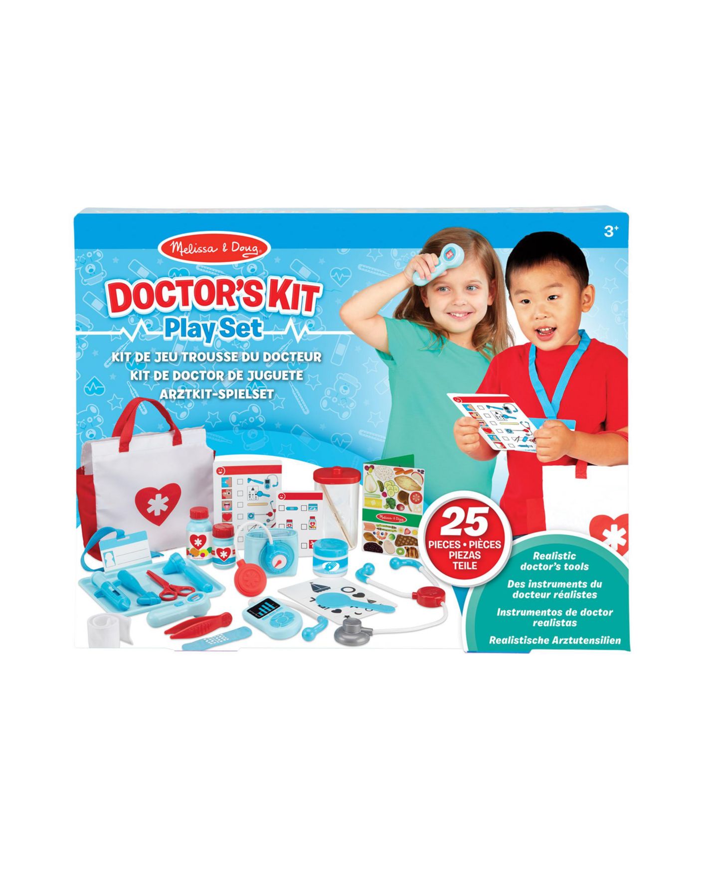 Детские игрушки Melissa and Doug Doctor Get Well 25-Piece Play Set, Ages 3+ — фото 3